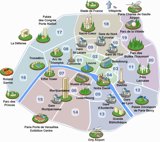 Mappa Parigi Cartina Di Parigi